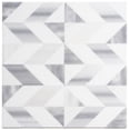 thumbnail image 1 of Livmor Dora Gray 2-in. x 3-in. Chevron Marble Look Polished Natural Stone Mosaic Wall and Floor Tile, 1 of 2