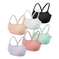 thumbnail image 1 of Livona 6-Pack Seamless Bralette Set - Soft Training Bras & Sports Bras for Teens, Comfortable Wire-Free Bras for Girls, 1 of 6