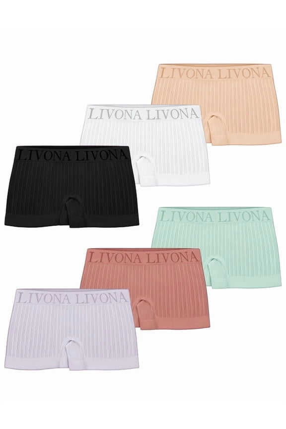 Girls' Seamless Boyshort Underwear,Moisture-Wicking Kids Panties,No-Ride Design