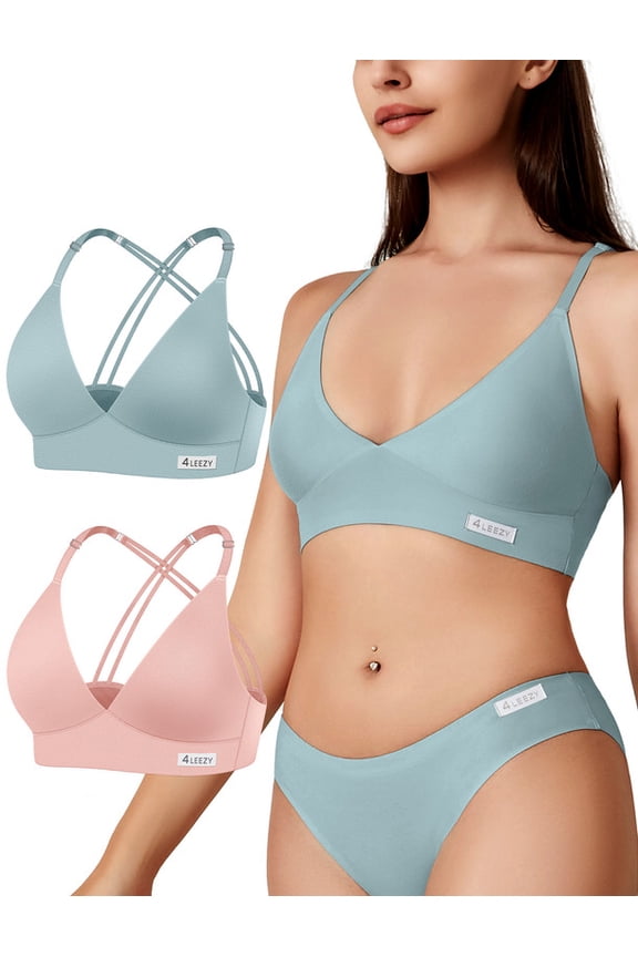 Laser Cut Bralette for Women - Racerback Sports Bra with Removable Padding & Adjustable Straps for Everyday Comfort