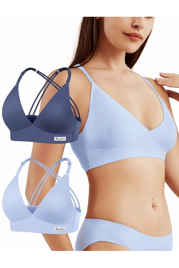 Laser Cut Bralette for Women - Racerback Sports Bra with Removable Padding & Adjustable Straps for Everyday Comfort