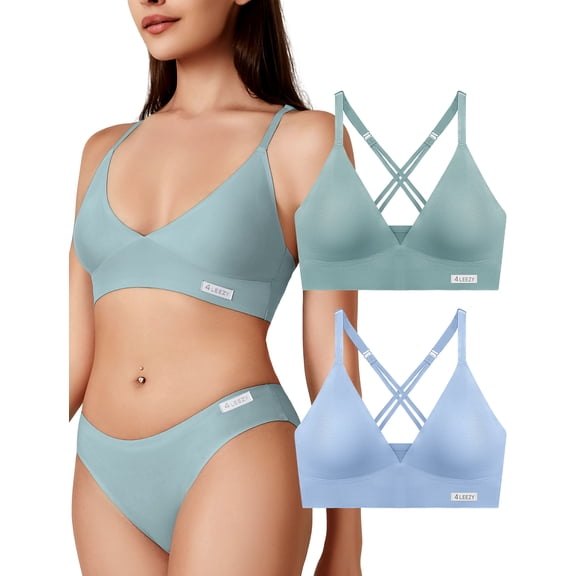 Livona Laser Cut Bralette for Women - Racerback Sports Bra with Removable Padding & Adjustable Straps for Everyday Comfort