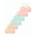 thumbnail image 1 of Livona Racerback Training Bra for Girls- 3 Pack Seamless Sports Bra, Padded Everyday Bra Bralette,Crop Cami Tank Top (6-14), 1 of 5
