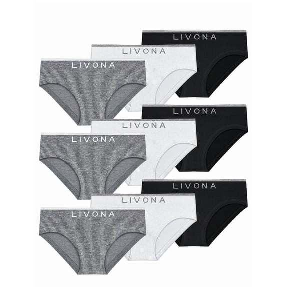 Livona Seamless Ribbed Training Panties for Teens - Soft, Breathable Sports Style for All-Day Comfort & No Sweaty Discomfort