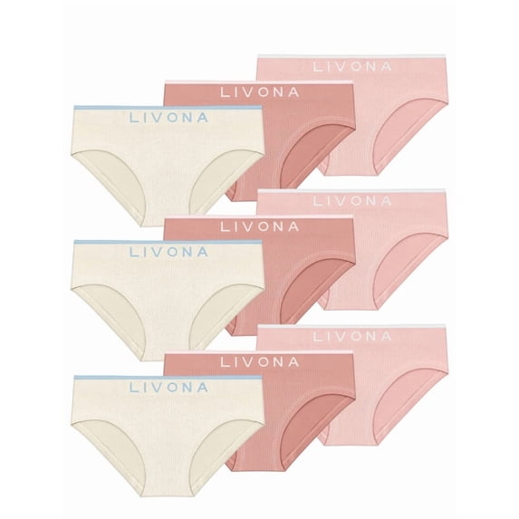 Livona Seamless Ribbed Training Panties for Teens - Soft, Breathable Sports Style for All-Day Comfort & No Sweaty Discomfort