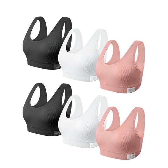 Livona Training Bras for Girls-Sports Bra, Fitness Bra, Padded Everyday Bra Bralette,Crop Cami Tank Top (6-14)