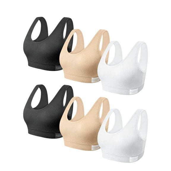 Livona Training Bras for Girls-Sports Bra, Fitness Bra, Padded Everyday Bra Bralette,Crop Cami Tank Top (6-14)