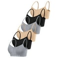 thumbnail image 1 of Livona Training Bras for Girls-Sports Bra for Teen Wireless Fitness Padded Everyday Bralette Crop Cami Tank Top(6-15), 1 of 6