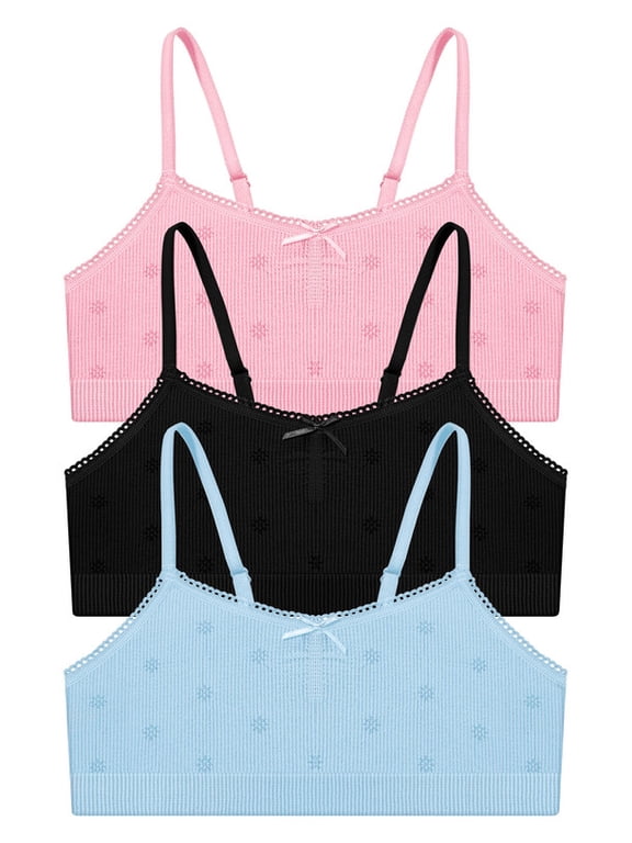 Ultra-Comfy Seamless Bralette for Girls–Buttery Soft Ribbed & Jacquard,No Padding – Effortless Comfort & Style