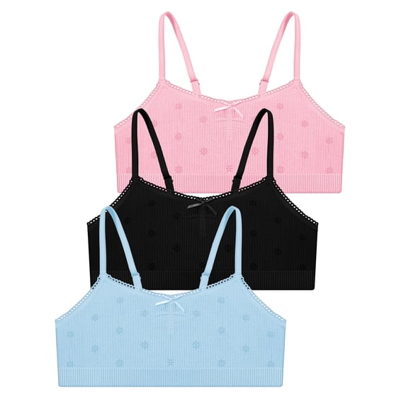 Livona Ultra-Comfy Seamless Bralette for Girls–Buttery Soft Ribbed & Jacquard,No Padding – Effortless Comfort & Style