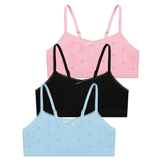 Livona Ultra-Comfy Seamless Bralette for Girls–Buttery Soft Ribbed & Jacquard,No Padding – Effortless Comfort & Style