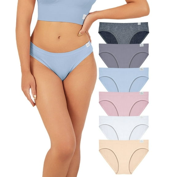 Livona Women's Seamless Ribbed Panty - Ultra Soft Underwear - Near Invisible, Full Comfort