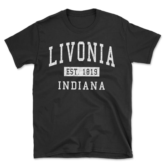 Livonia Indiana Classic Established Men's Cotton T-Shirt