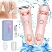 Livora Razor  Elorixa Shaver  Beautibloom Razor  Silkglide Pro - Silky Glide Pro Hair Remover  Silk Glide Epilator Painless Hair Removal  2 in 1 Electric Shaver Razors for All Skin (Pink)