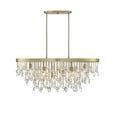 thumbnail image 1 of Livorno 8-Light Oval Chandelier in Noble Brass, 1 of 6