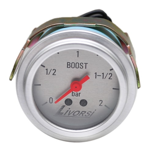 Livorsi Boat Mechanical Boost Gauge INTMBPLPL | 2 Inch Silver