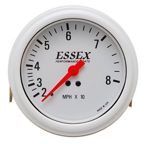 Livorsi Boat Speedometer Gauge LG80WWE | Essex 80 MPH 3 3/8 Inch