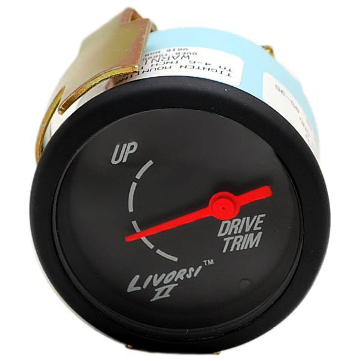 Livorsi Boat Trim Gauge GIITMOBKBK OMC 2 Inch Black
