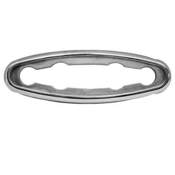 Livorsi Stainless Steel 4 1/2 Inch Slimline Pull-Up Boat Cleat Bezel