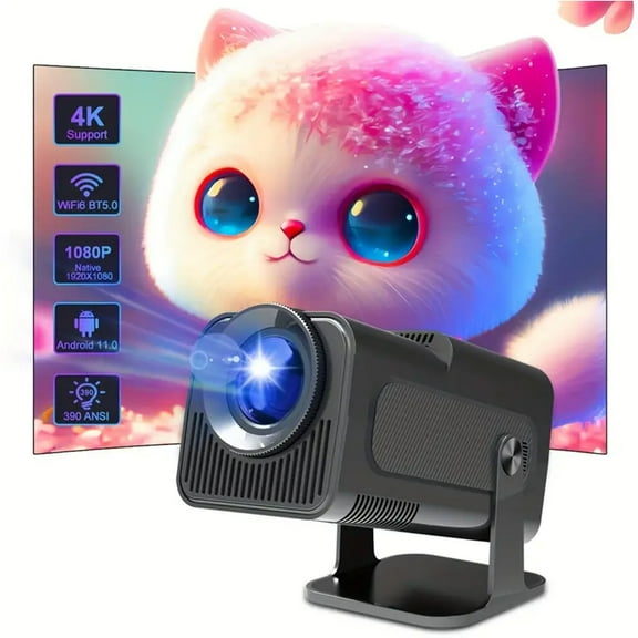 Livrdious 4K Android 11 Projector US Plug 1080P 390ANSI HY320 Wifi BT5.0 1920x1080 Cinema Portable Projetor Upgrated Summer Savings School Supplies on Clearance