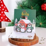 Livrdious Christmas Tree Card, 3 D Glitter Christmas Tree Greeting Card And Envelope, 3 D Christmas Greeting Card, Greeting Card Merry Christmas Card Winter Holiday Mother's Day Greeting Card