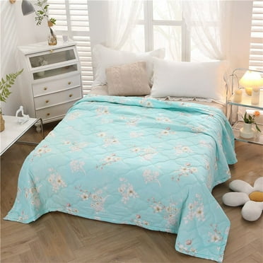 Livrdious Cotton Bed Blanket Twin Cotton Thermal Blanket Lightweight Bed Throw Breathable Premium Soft Comfortable Blanket For All Season on Clearance