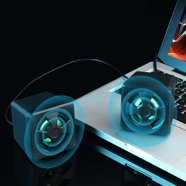 VALSEEL Computer Speakers Desktop Mini Soundbox Desktop Laptop USB ...