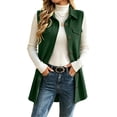 thumbnail image 1 of Livrdious Fall Cardigan for Women Sleeveless Open Front Cardigan Vest Casual Button Down Waffle Knit Coat, S-XXL, 1 of 8