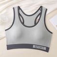 thumbnail image 1 of Livrdious Medium Support Front Zip Sports Bra for Women Wireless Racerback Workout Bra with Breathable Mesh Back, 1 of 4