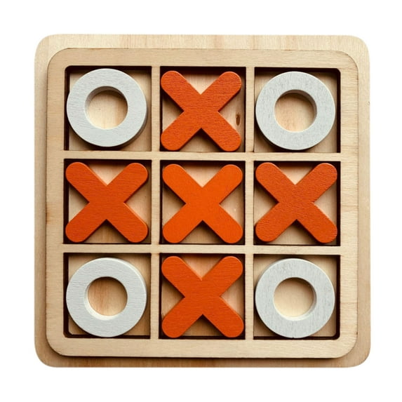 Livrdious Tic Tac Toe for Junior and Adults Noughts and Crosses Indoor Playing Family Games Night Classic Board Games