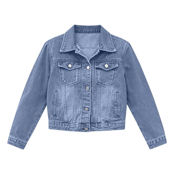 Livrdious Womens Classic Denim Jackets Button Down Long Sleeve Casual Jean Jackets for Women with Pockets