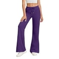 thumbnail image 1 of Livrdious Wide Leg Sweatpants for Women Drawstring High Waisted Flared Pants Lounge Athletic Outfits with Pockets, 29.5'' Inseam, 1 of 7