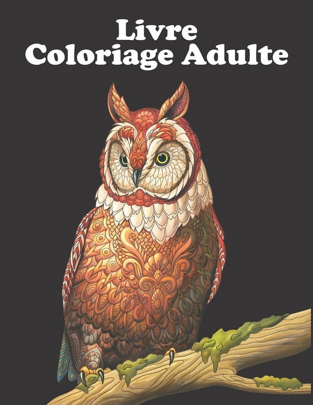 Livre Coloriage Adulte: Idée cadeau pour personnes aimant les Mandalas zentangle et les animaux - Carnet comprenant 30 Animaux à colorier pour se détendre - Cahier coloriage zen, anti-stress- (Paperba