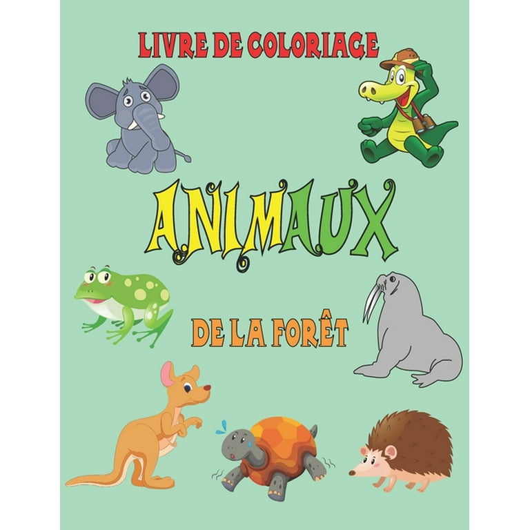 Cahier de 10 pages de coloriages d'animaux 