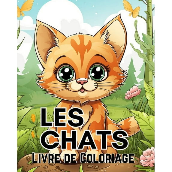 Livre de Coloriage sur Les Chats pour Les Enfants de 8 à 12 ans: Mignons et Adorables Chats et Chatons de Dessins Animés (Paperback)
