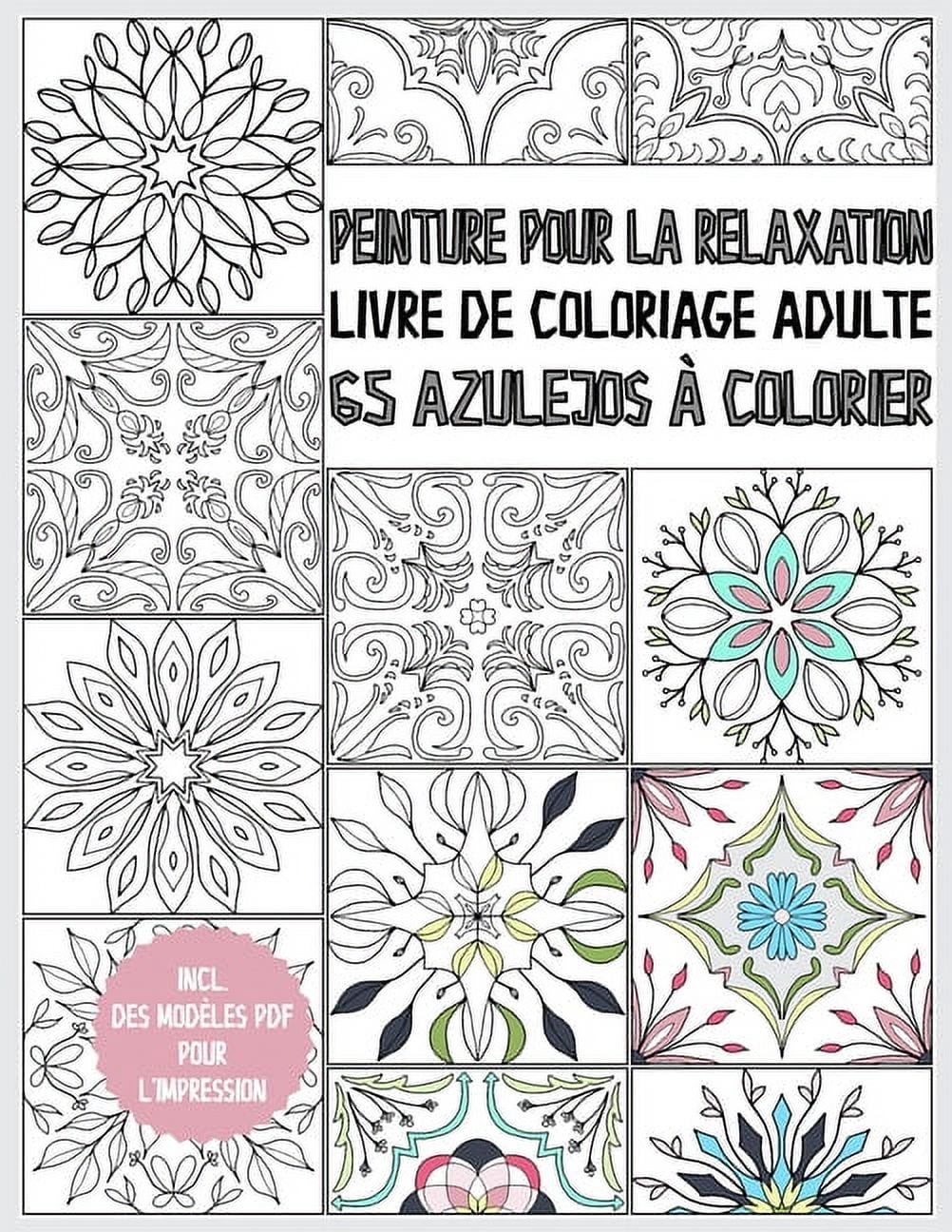 Livre De Coloriage Aquarelle 40 Pages Avec Pinceau à Eau - Animaux - Pour Enfants Et Adultes - Activité Créative Sans Désordre