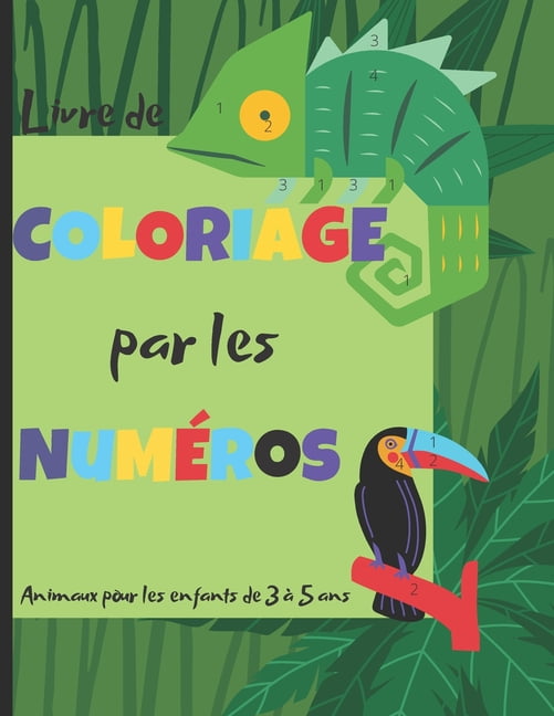 Livre de coloriage par numéro, fruits et légumes : Colorier des dessins  selon un code de couleur, pour les enfants de 3 à 5 ans, cahier d'activité  manuelle, maternelle. (Paperback) 