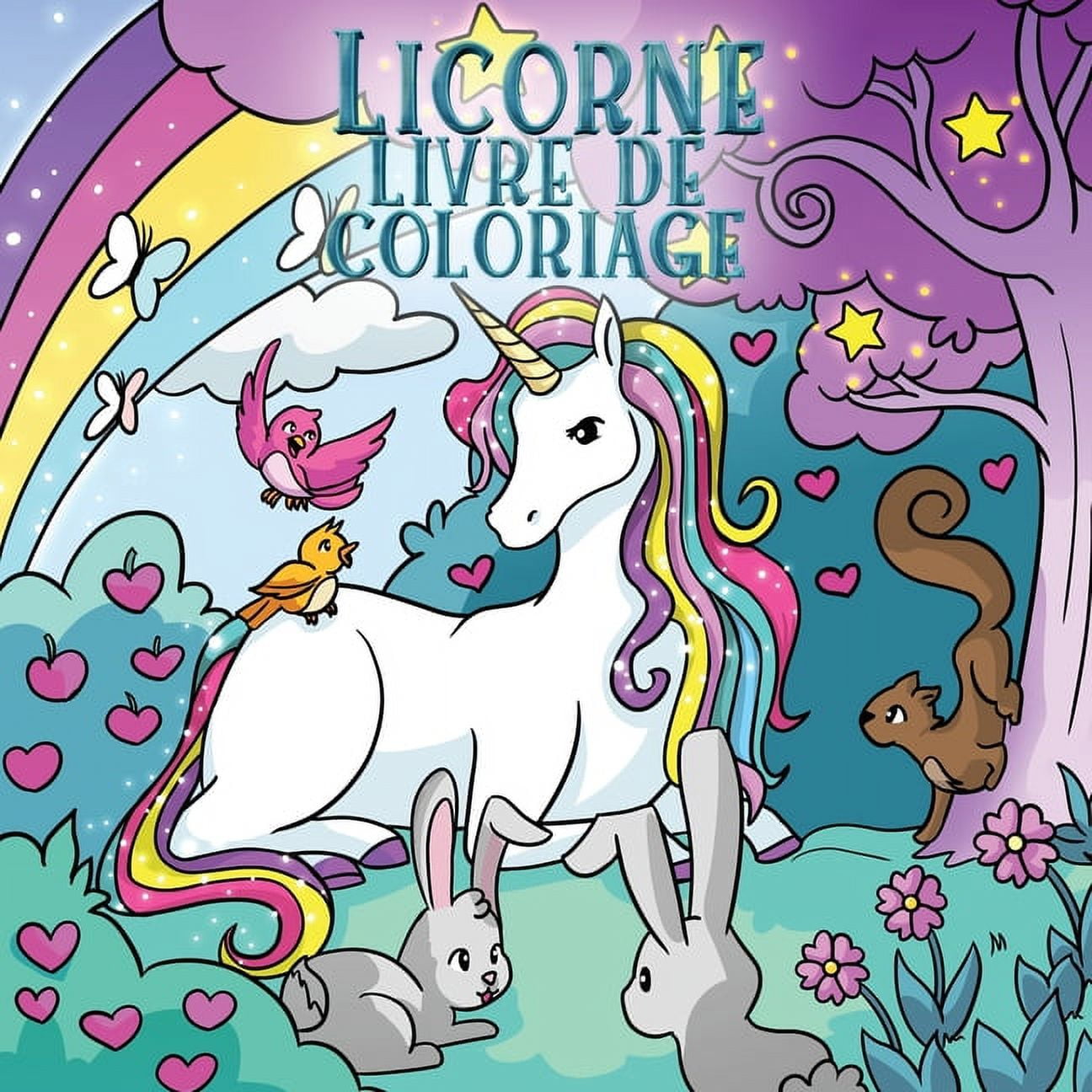Livres de Coloriage Pour Enfants Licorne livre de coloriage: Pour les  enfants de 4 Ã 8 ans, Book 4, (Paperback), image size:1296x1296
