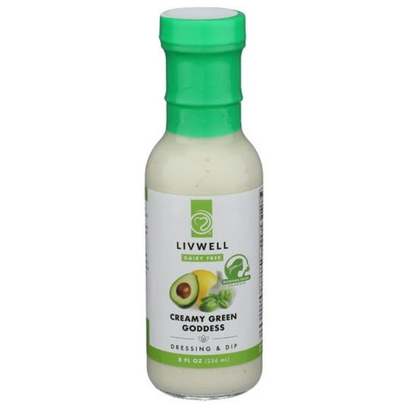 Livwell Foods Green Goddess Dressing 8 oz (Pack of 6)