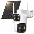 thumbnail image 1 of Liwan 4G LTE Solar Security Camera, Dual Lens 360° PTZ Wireless Outdoor Camera, No WiFi Needed, 2K Color Night Vision Surveillance, 1 of 13