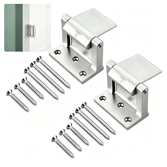 Liwantech 2Pack Door Reinforcement Lock, Home Security Door Latch Inside Stopper for Kids Safety Drilling Required, Prevents Unauthorized Entry, Add a Door Security Locks, Black