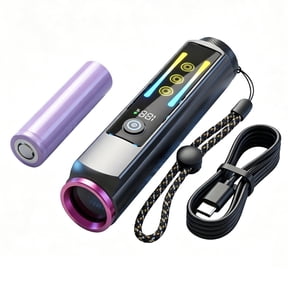 Liwantech 365nm Black Light Flashlight, 20W UV Flashlight Rechargeable for Pet Urine Detection, Scorpion, Rock Hunting, AC Leak, & Resin Curing