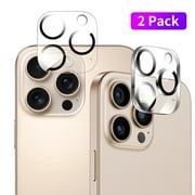 Liwarace 2Pcs Camera Lens Protector Tempered Glass for iPhone 16 Pro Max/16 Pro/16 Plus/16, Clear