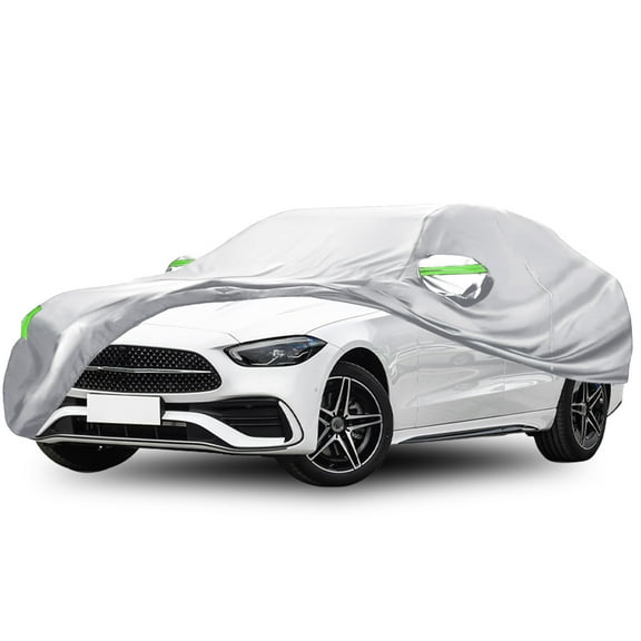 Liwarace Car Cover Waterproof All Weather UV Dustproof Vehicle Protection, 16.1*5.9*4.9ft