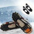 thumbnail image 1 of Liwarace Ice Crampons Non-Slip Grip Covers Snow Spikes Traction Cleats For Boots Shoes, 1 of 9