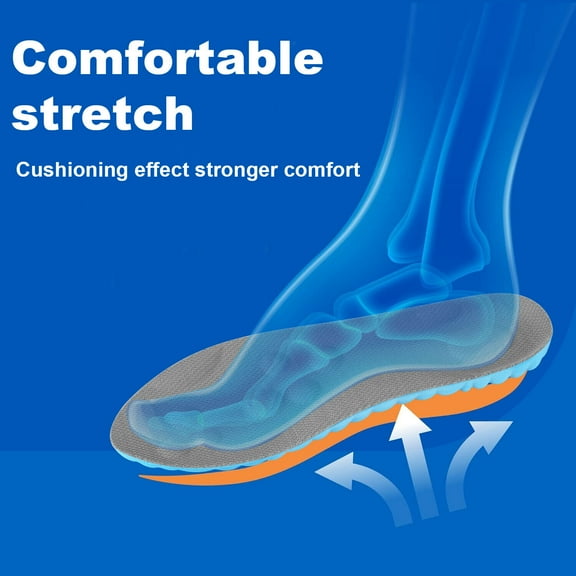 Liwarace Men Women 4D Orthotic Shoe Insoles Inserts Arch Support for Plantar Fasciitis
