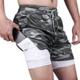 thumbnail image 1 of Liwarace Men's Sports Liner Shorts GYM Training Bodybuilding Summer Workout Fitness Pants, 1 of 19