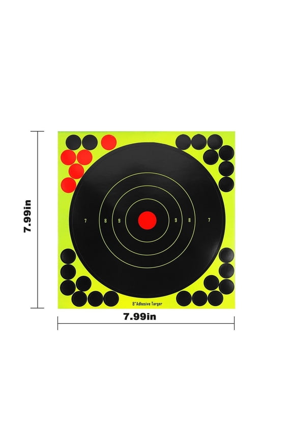 Shooting Paper Targets Reactive Splatter Paper Adhesive Gun Shoot Rifle, 50 Pack