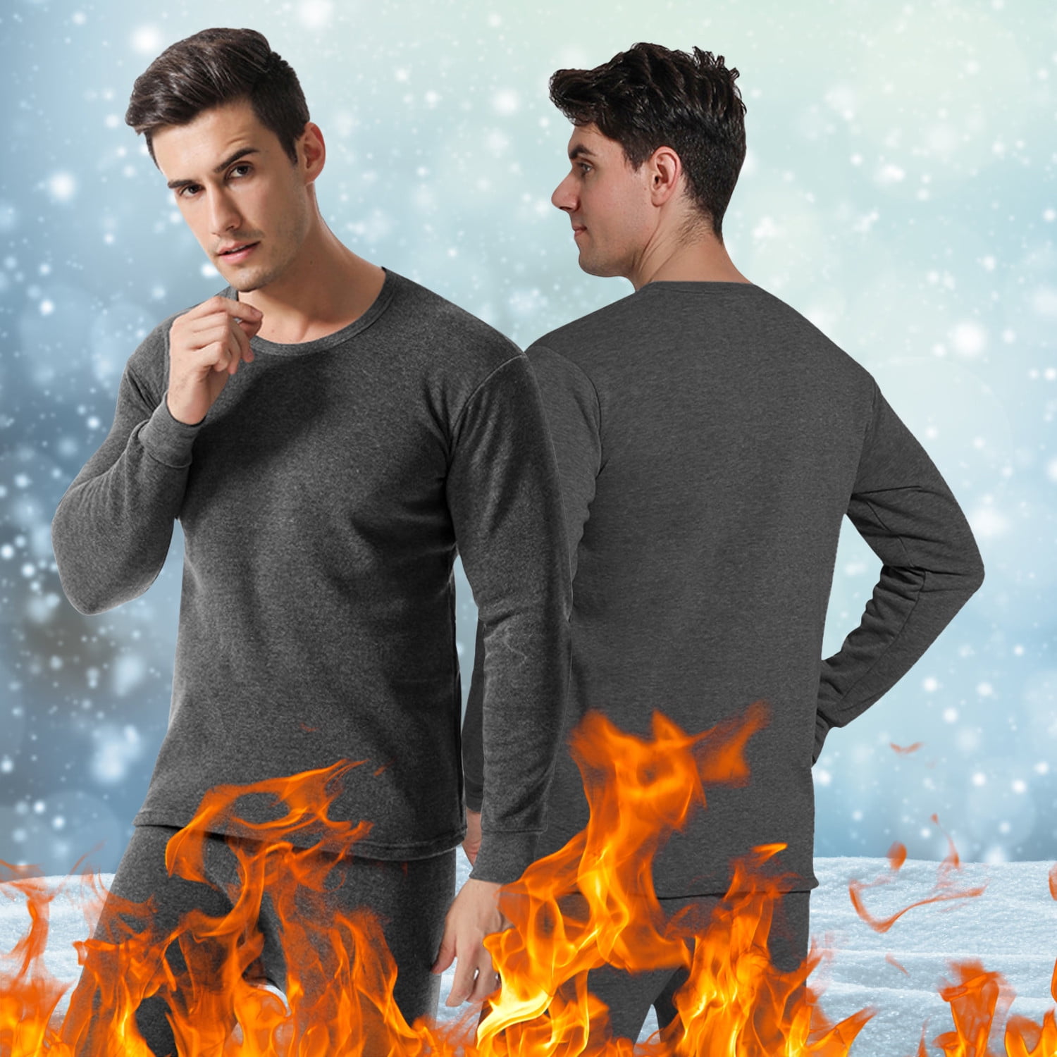 Liwarace Thermal Underwear for Men Set Ultra Soft Microfiber Thermal
