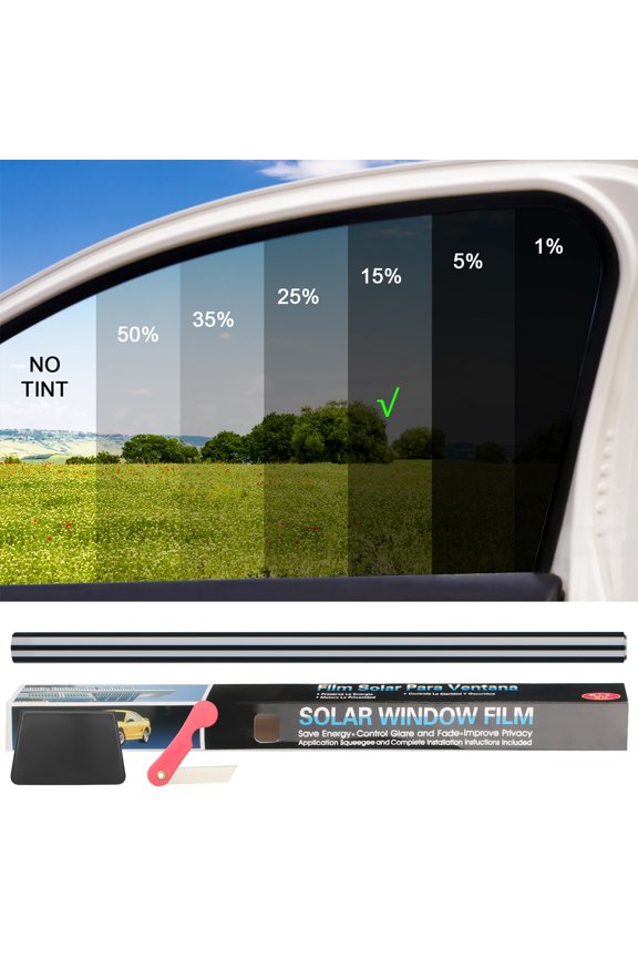 VLT Uncut Window Roll Tint Film In FT Feet Car Office Commercial 5% 15% 25% 35%